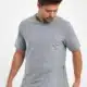 erkek pamuklu basic 2 iplik tshirt gri