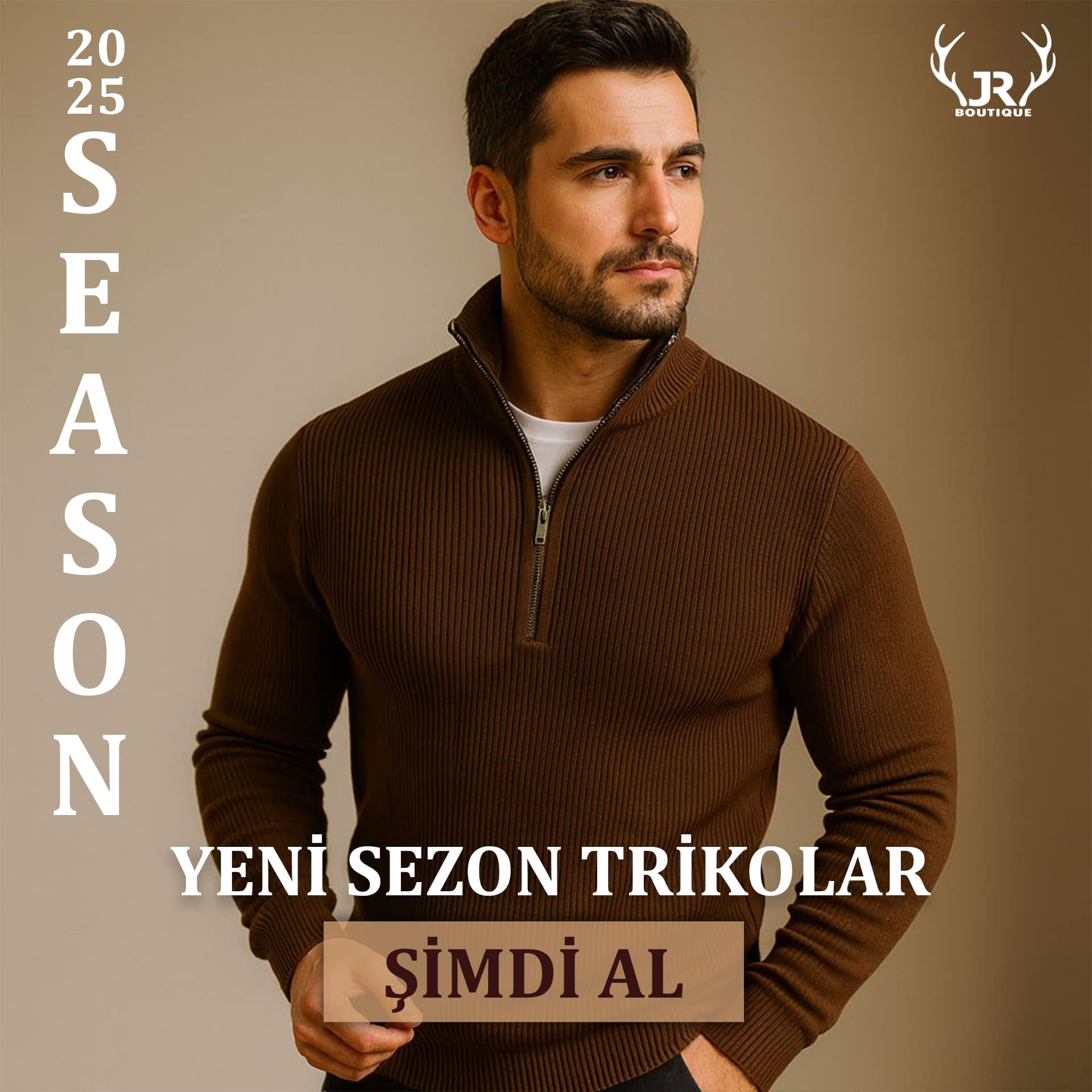 fermuarlı triko kazak